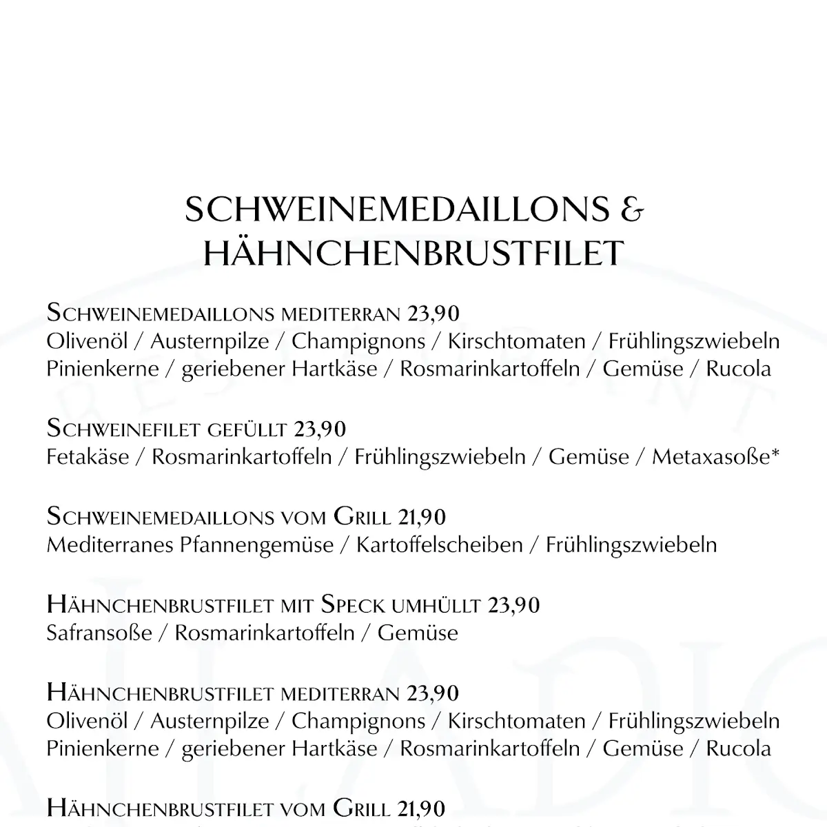 Speisekarte photo 1