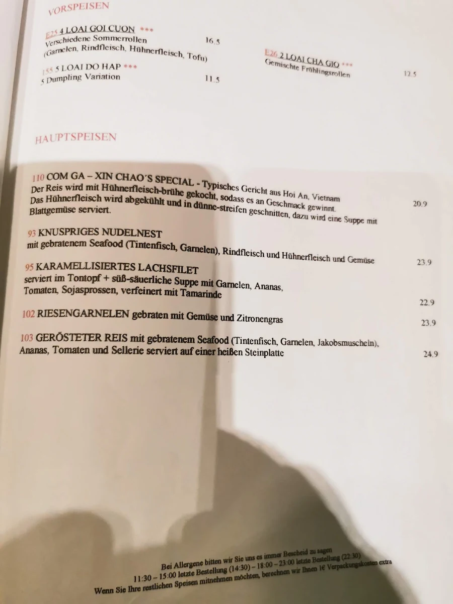 Speisekarte photo 2