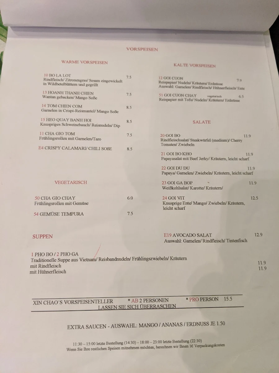 Speisekarte photo 6