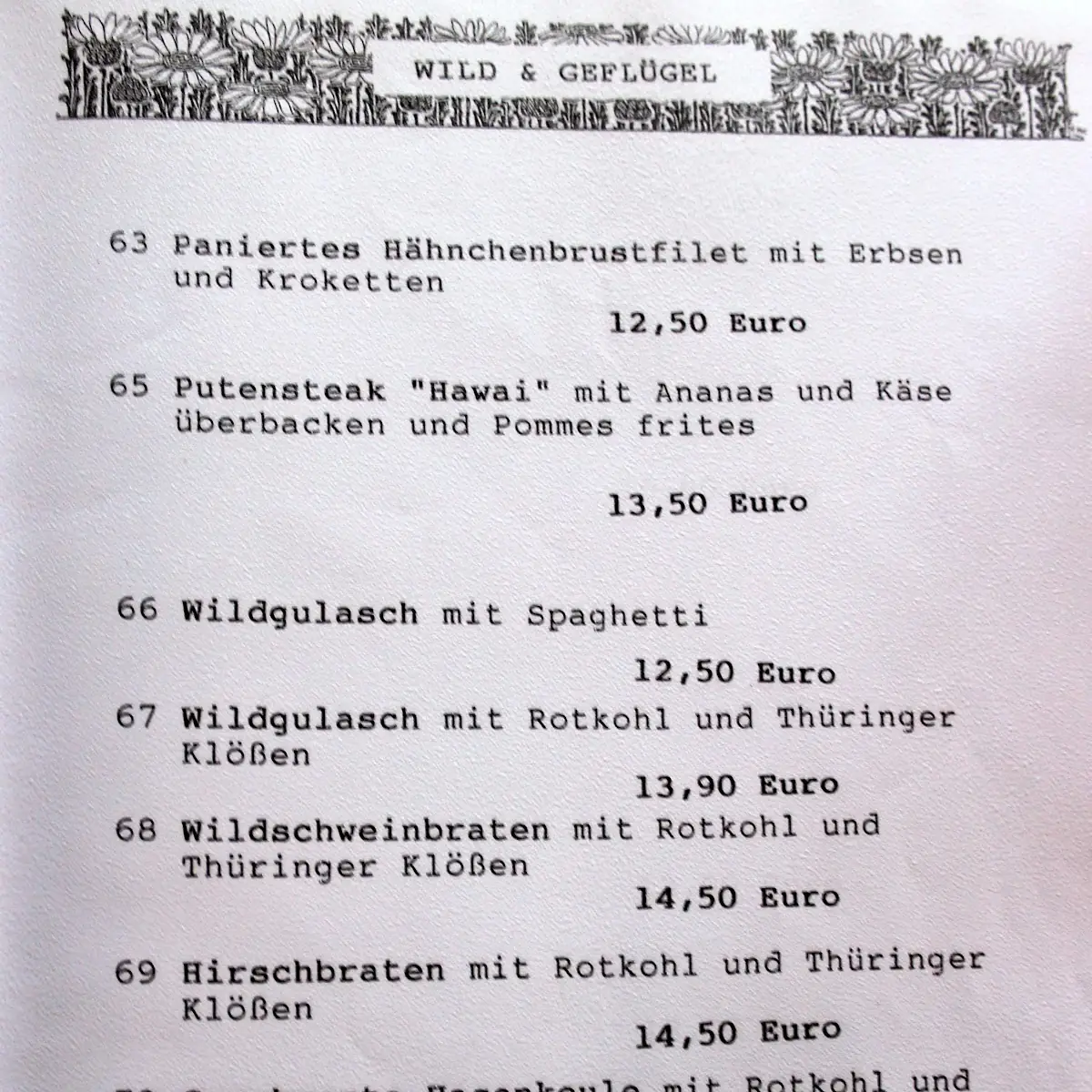 Speisekarte photo 5