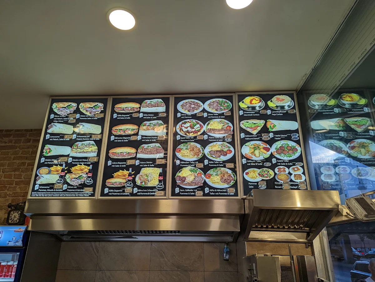 Speisekarte, Tekbir Döner