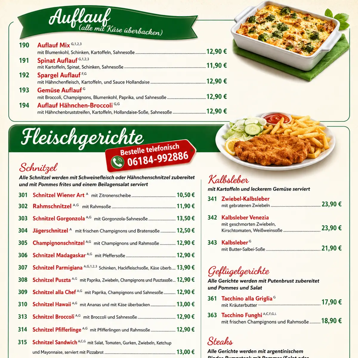 Speisekarte photo 1