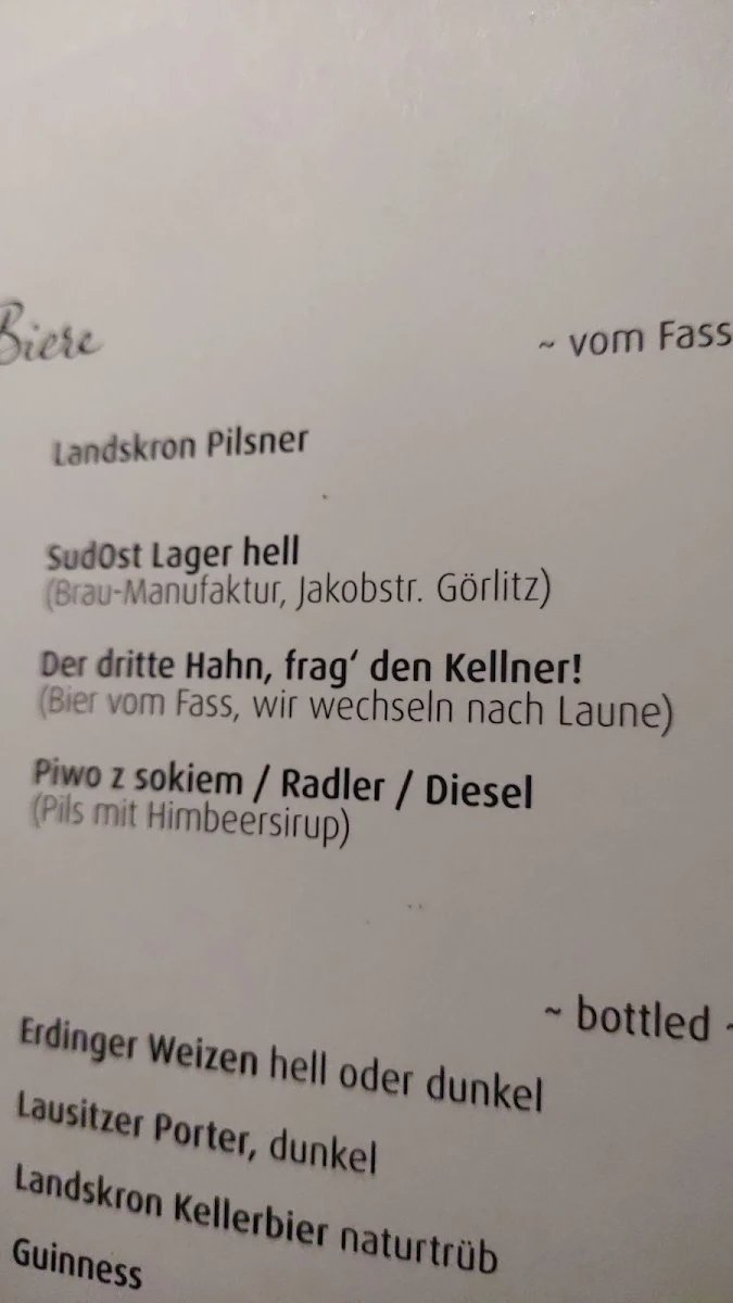 Speisekarte photo 2