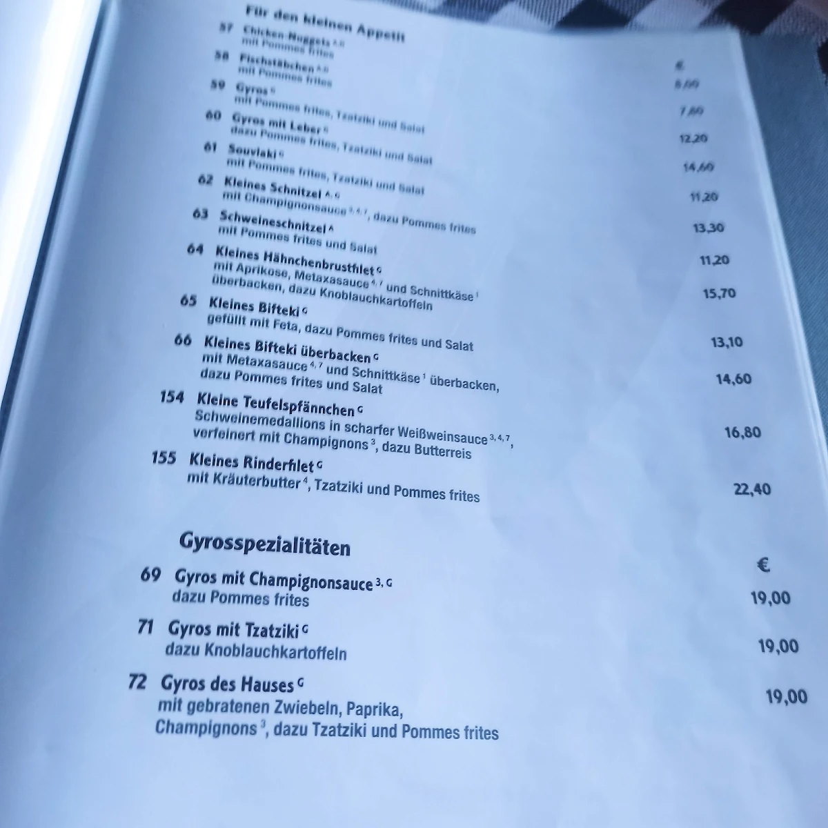 Speisekarte photo 2