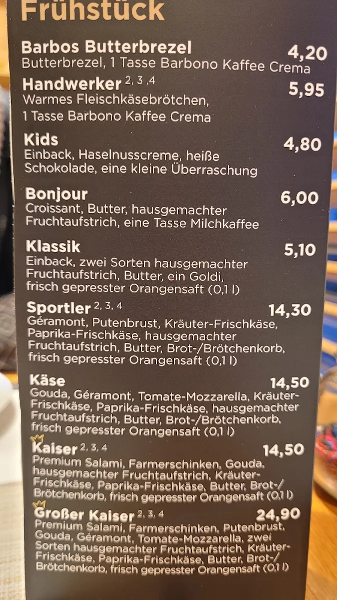 Speisekarte photo 2