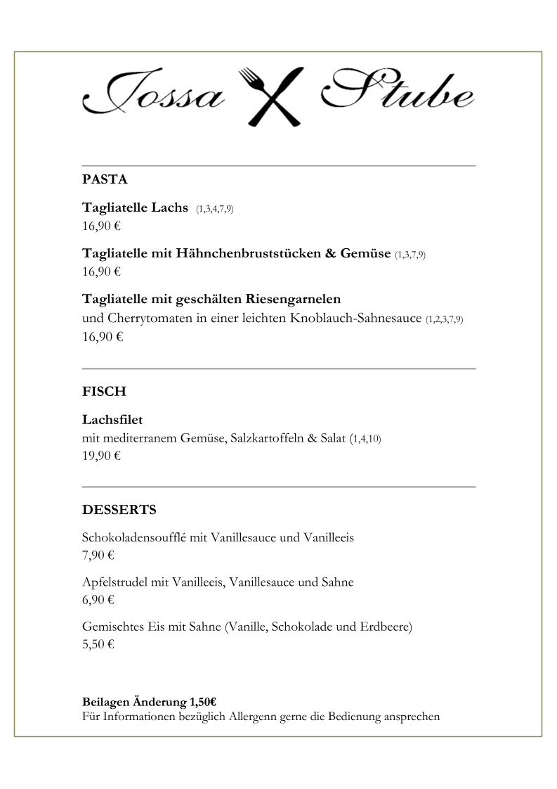 Speisekarte photo 1
