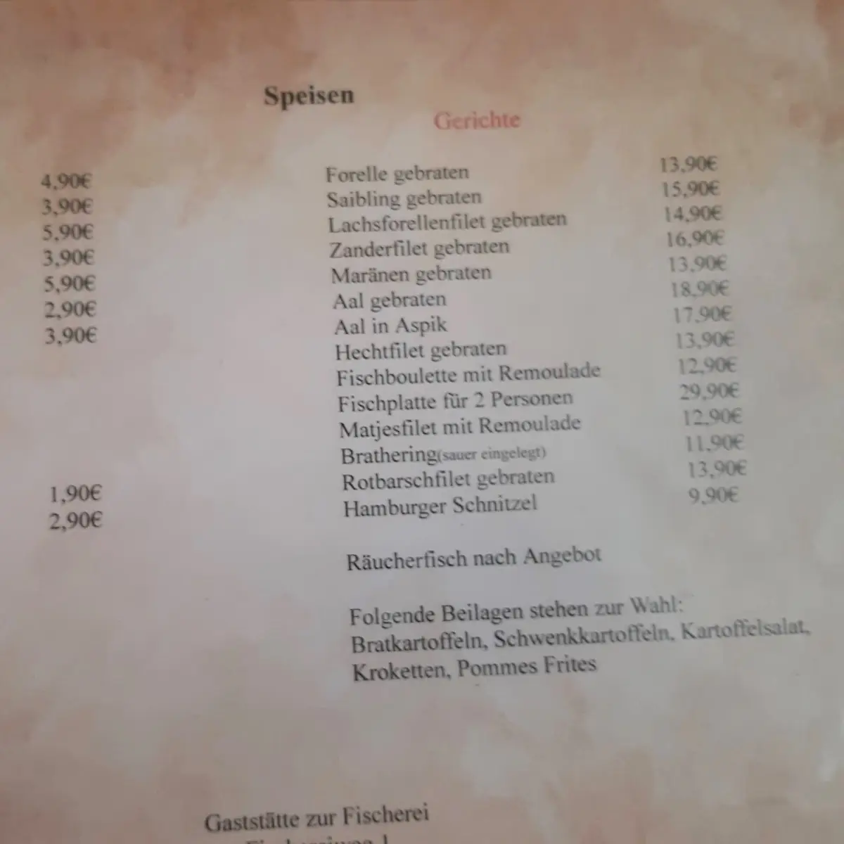 Speisekarte photo 2