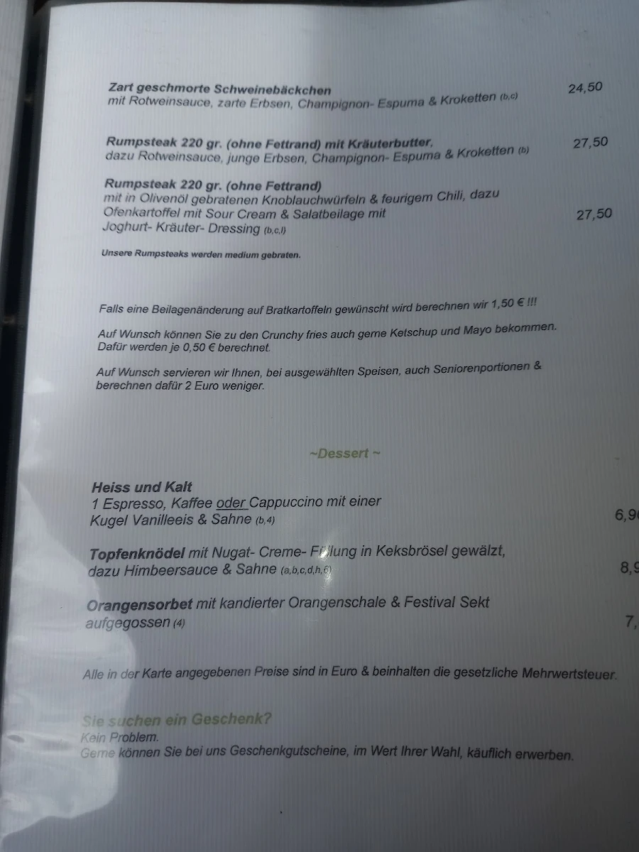 Speisekarte photo 2