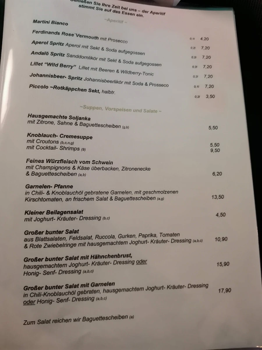 Speisekarte photo 4