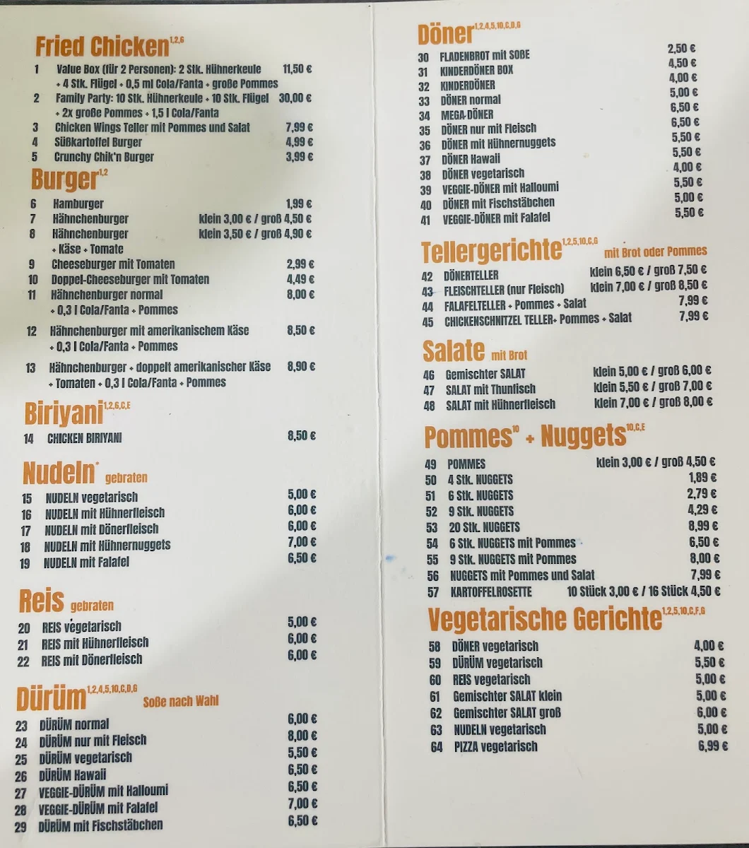 Speisekarte photo 1