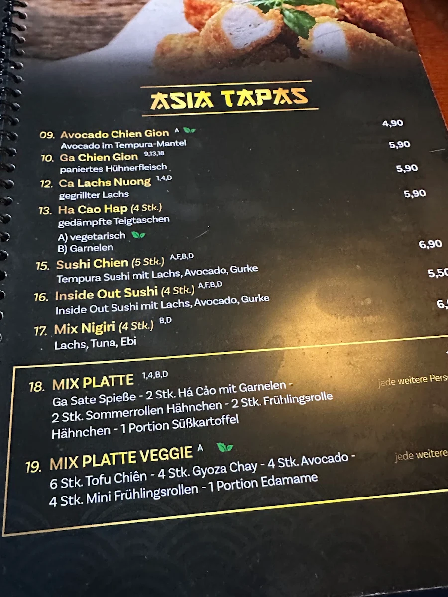 Speisekarte, Viet No1