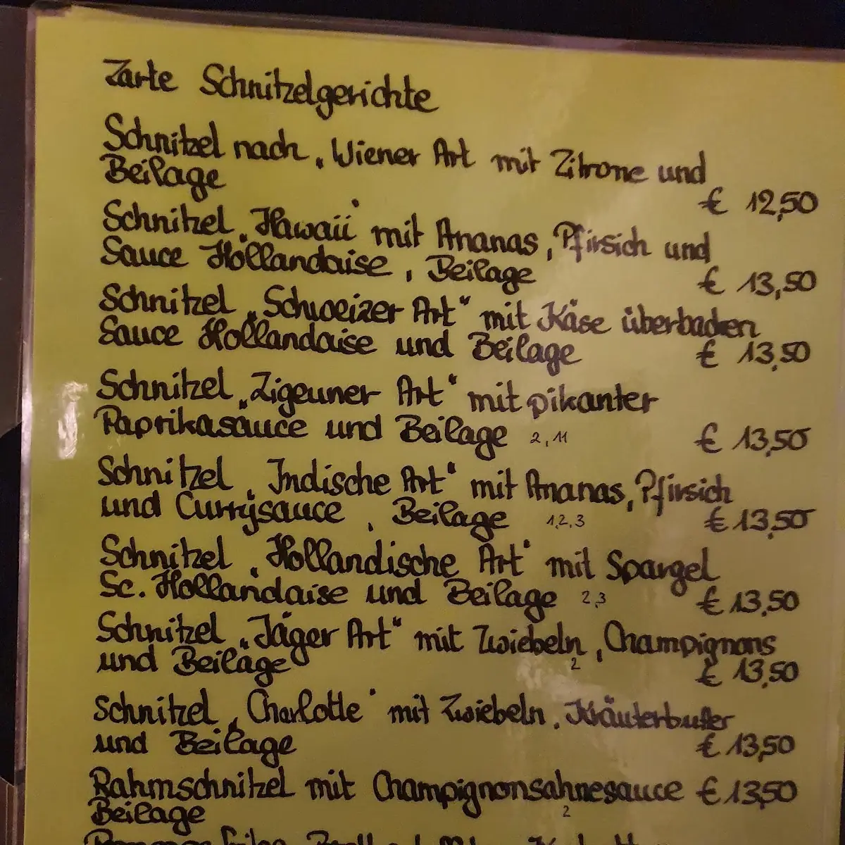 Speisekarte photo 1