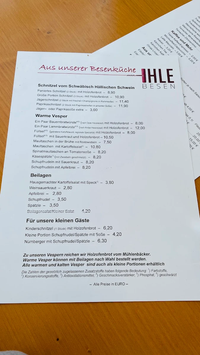 Speisekarte photo 5
