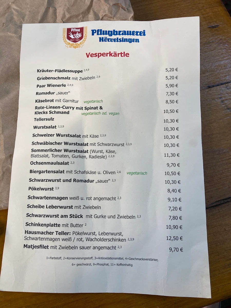 Speisekarte photo 5