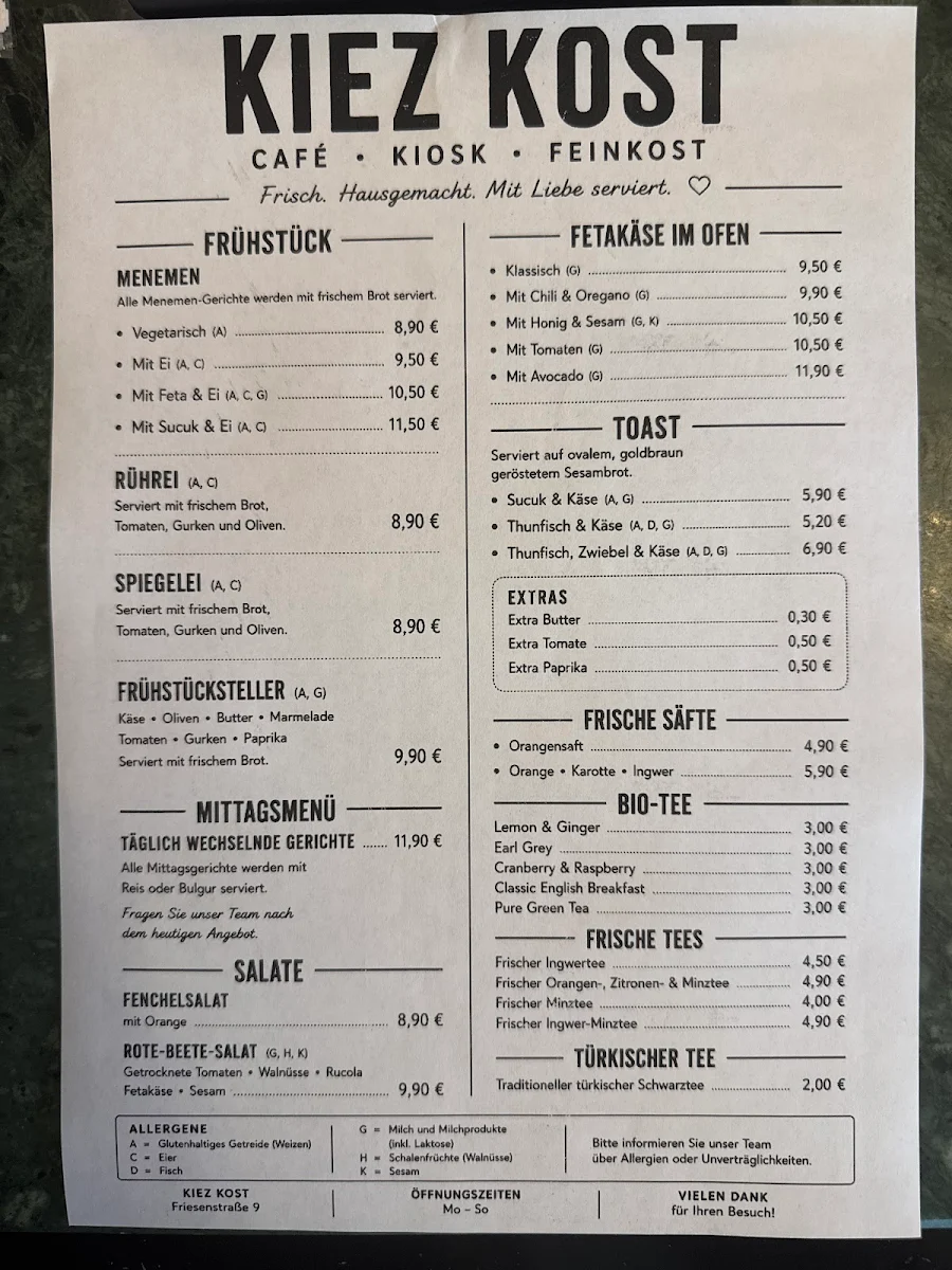 Speisekarte photo 1