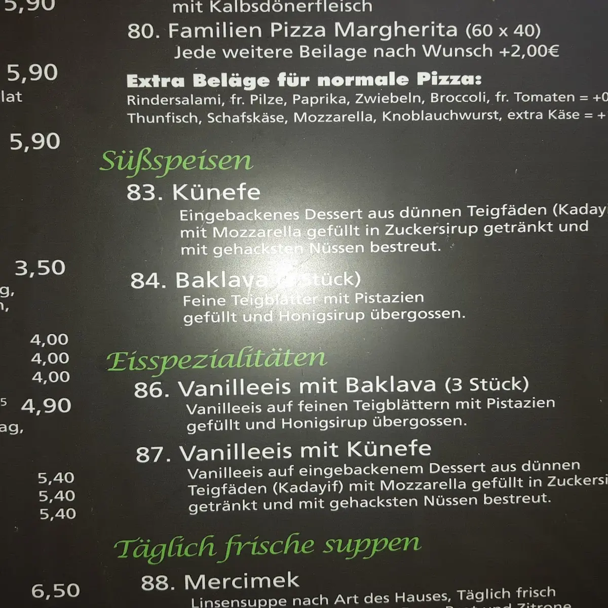 Speisekarte photo 2