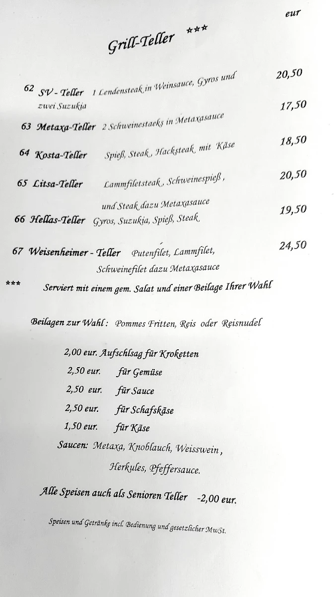 Speisekarte photo 1