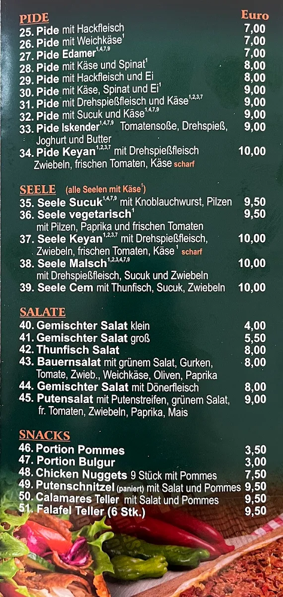 Speisekarte photo 2