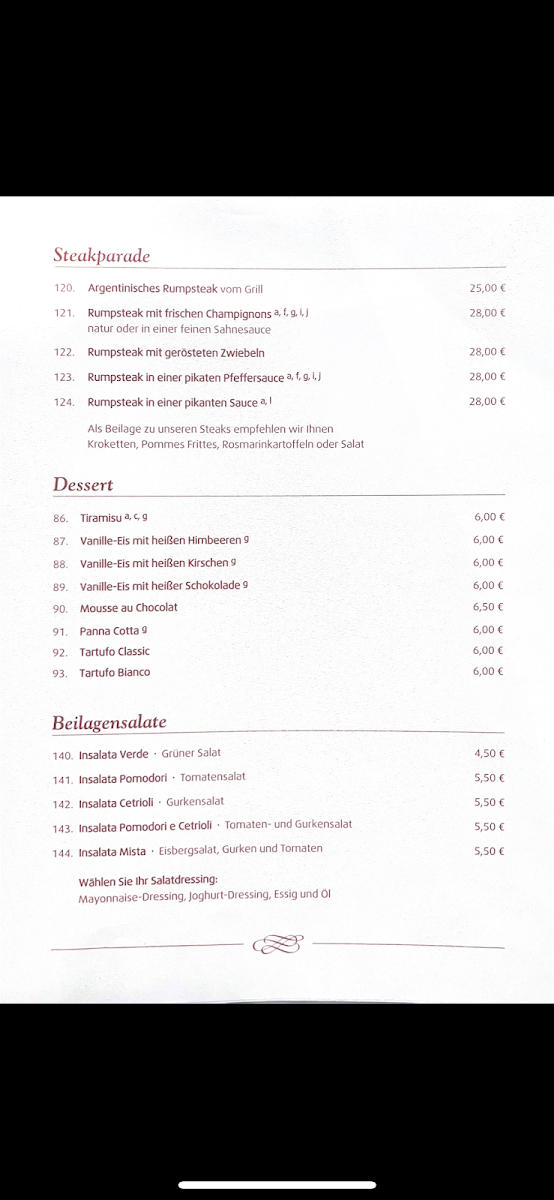 Speisekarte photo 3