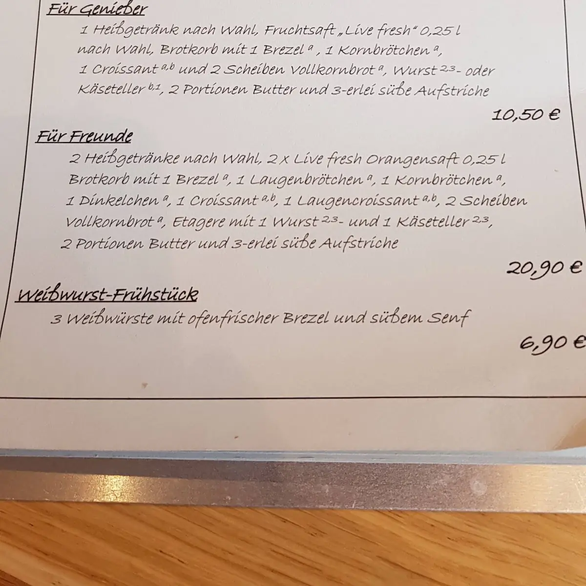 Speisekarte photo 5