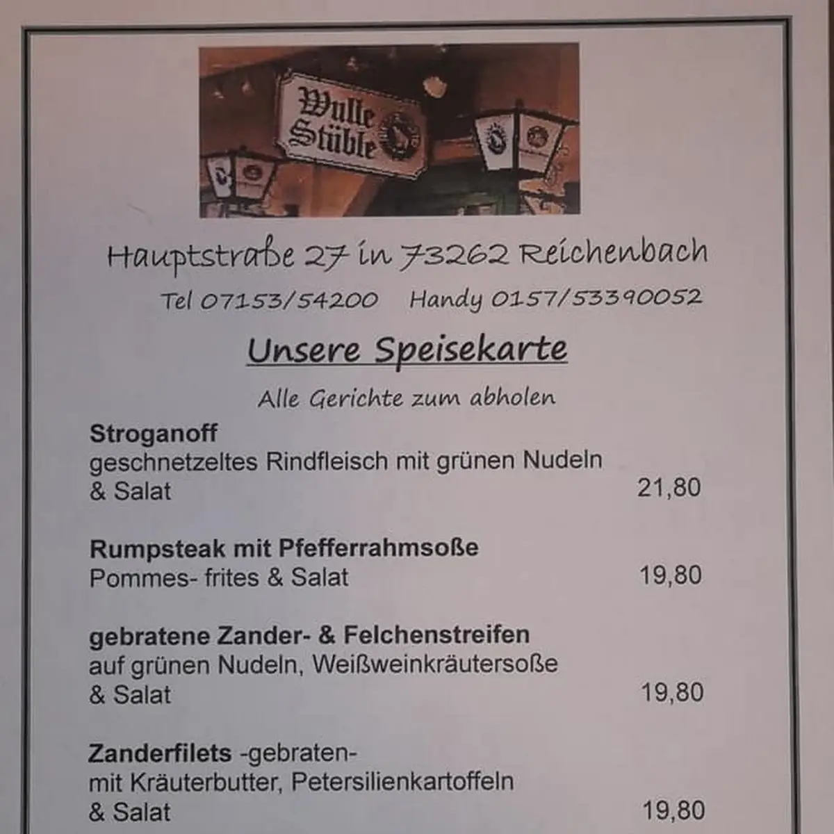 Speisekarte photo 1