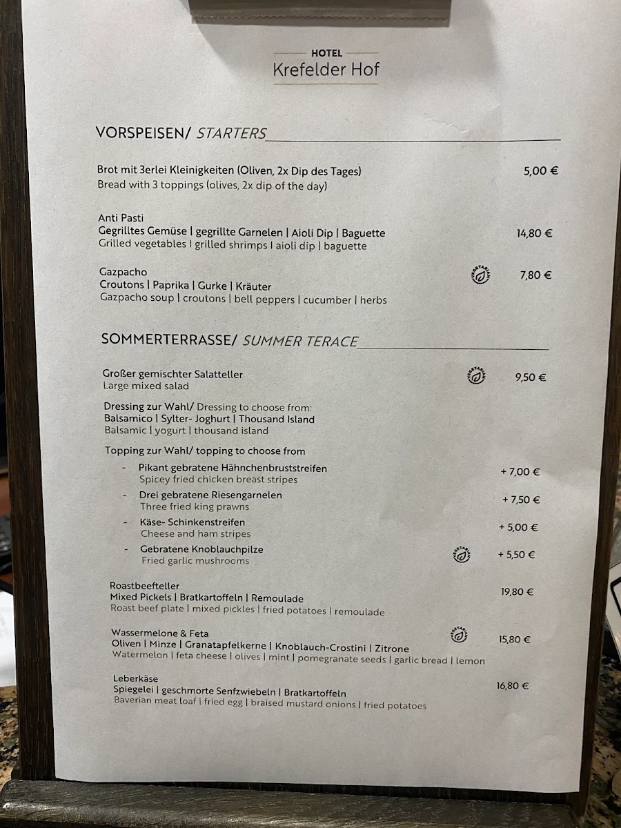 Speisekarte photo 2