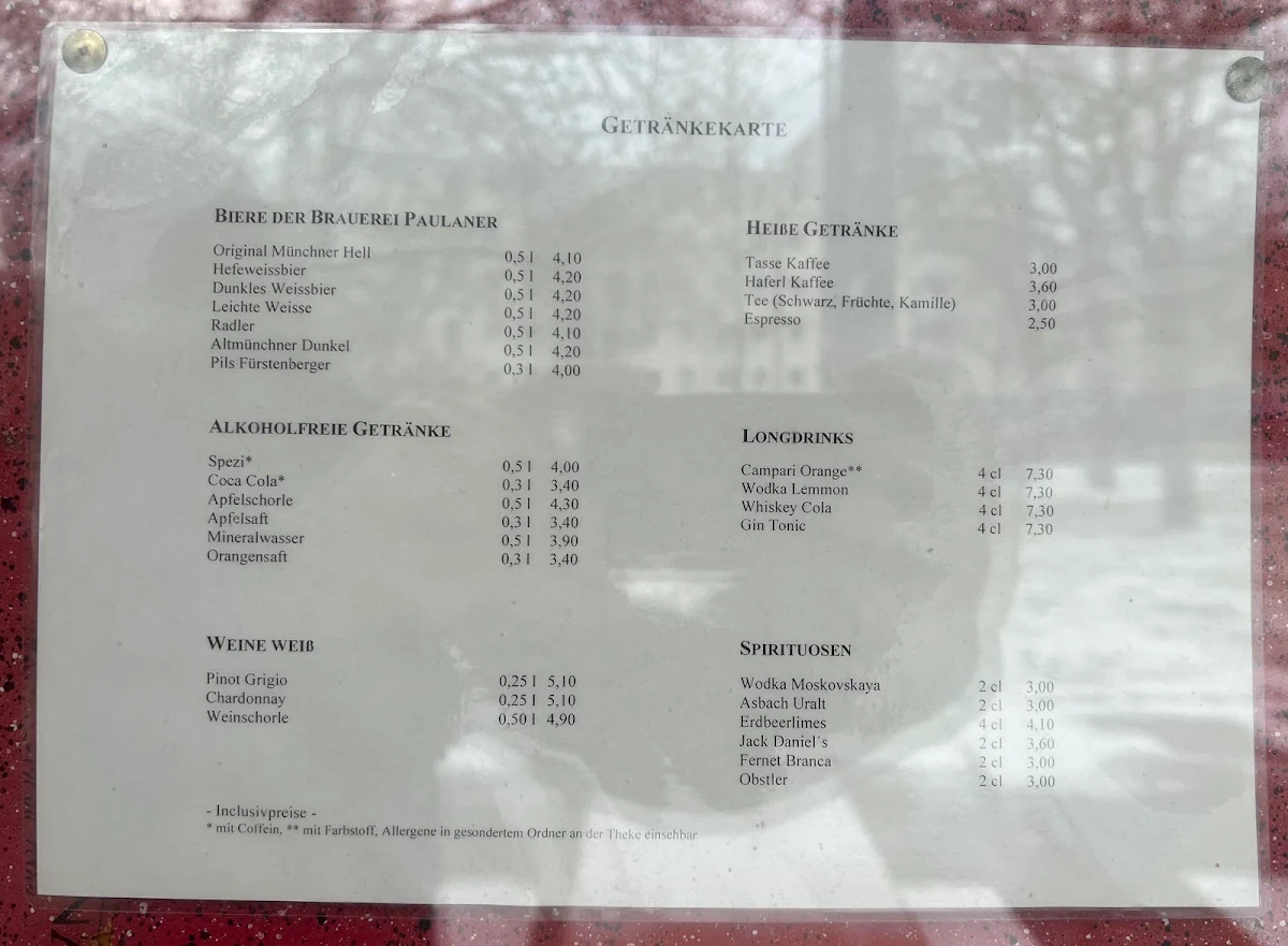 Speisekarte photo 2