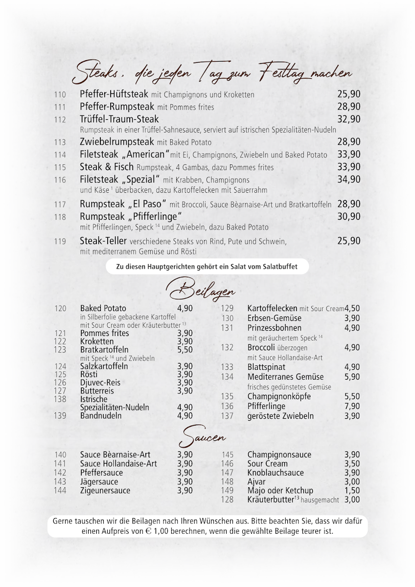 Speisekarte photo 2