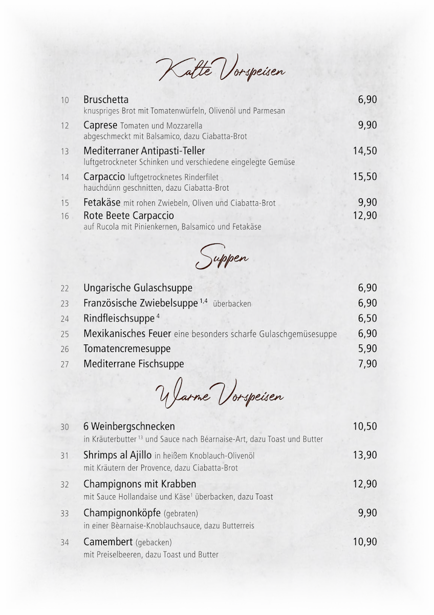 Speisekarte photo 4