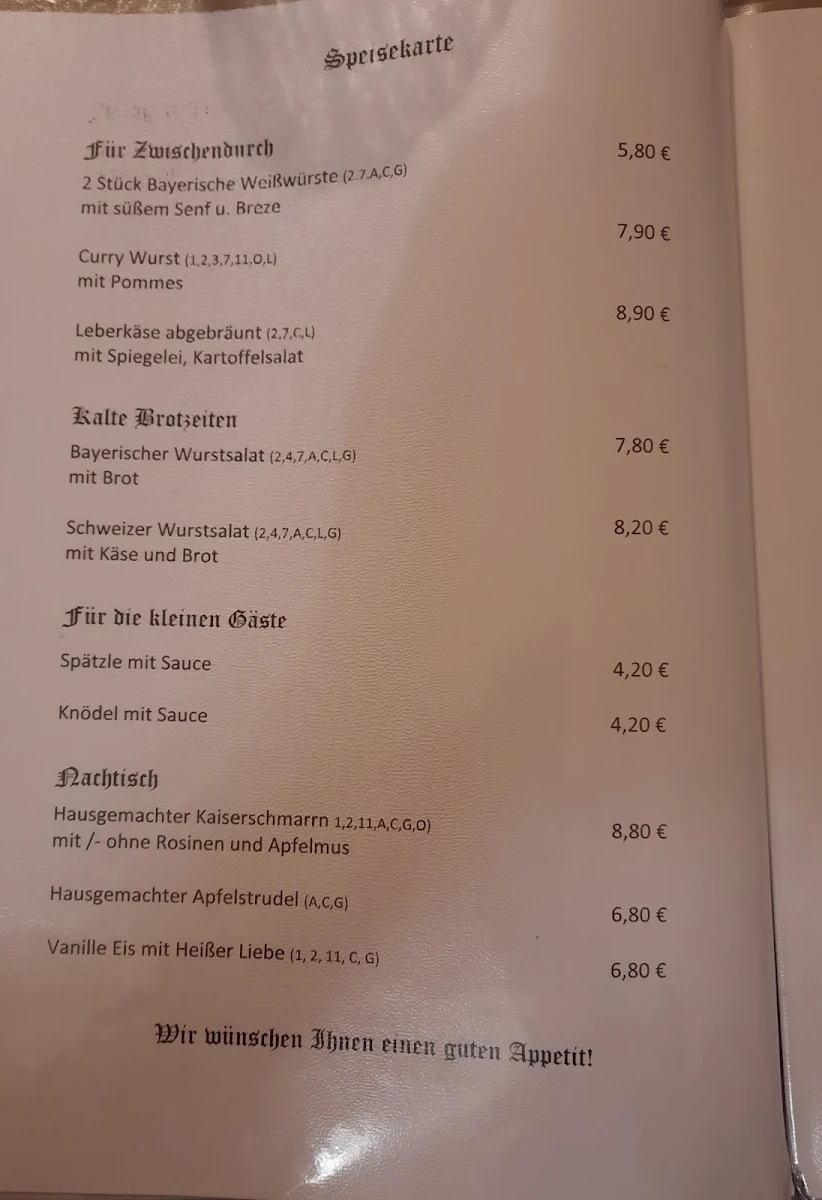 Speisekarte photo 6