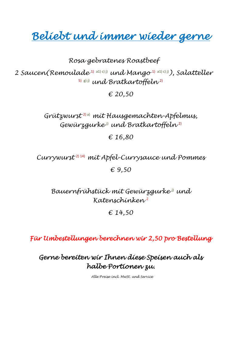 Speisekarte photo 1