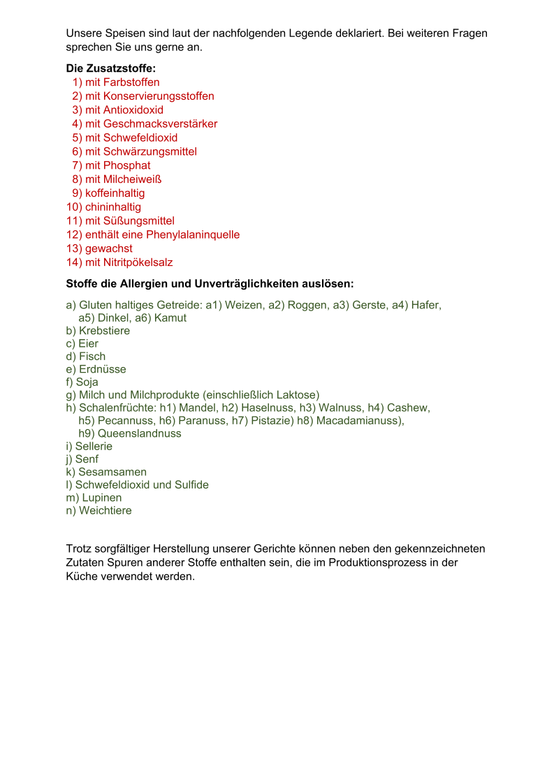 Speisekarte photo 5