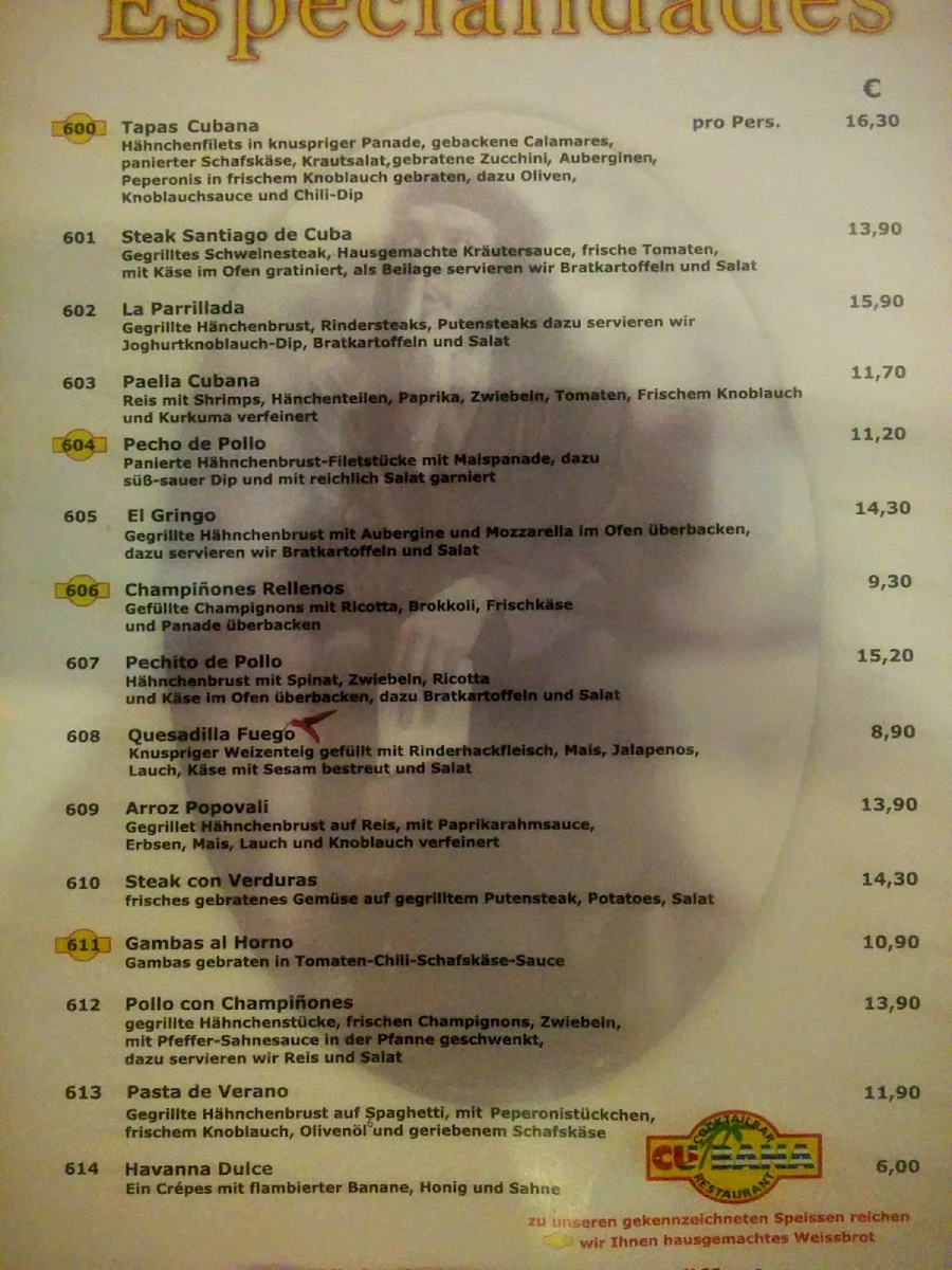 Speisekarte photo 6