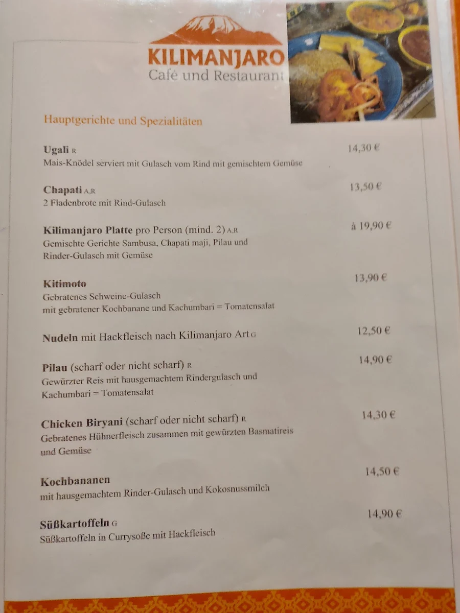 Speisekarte photo 1