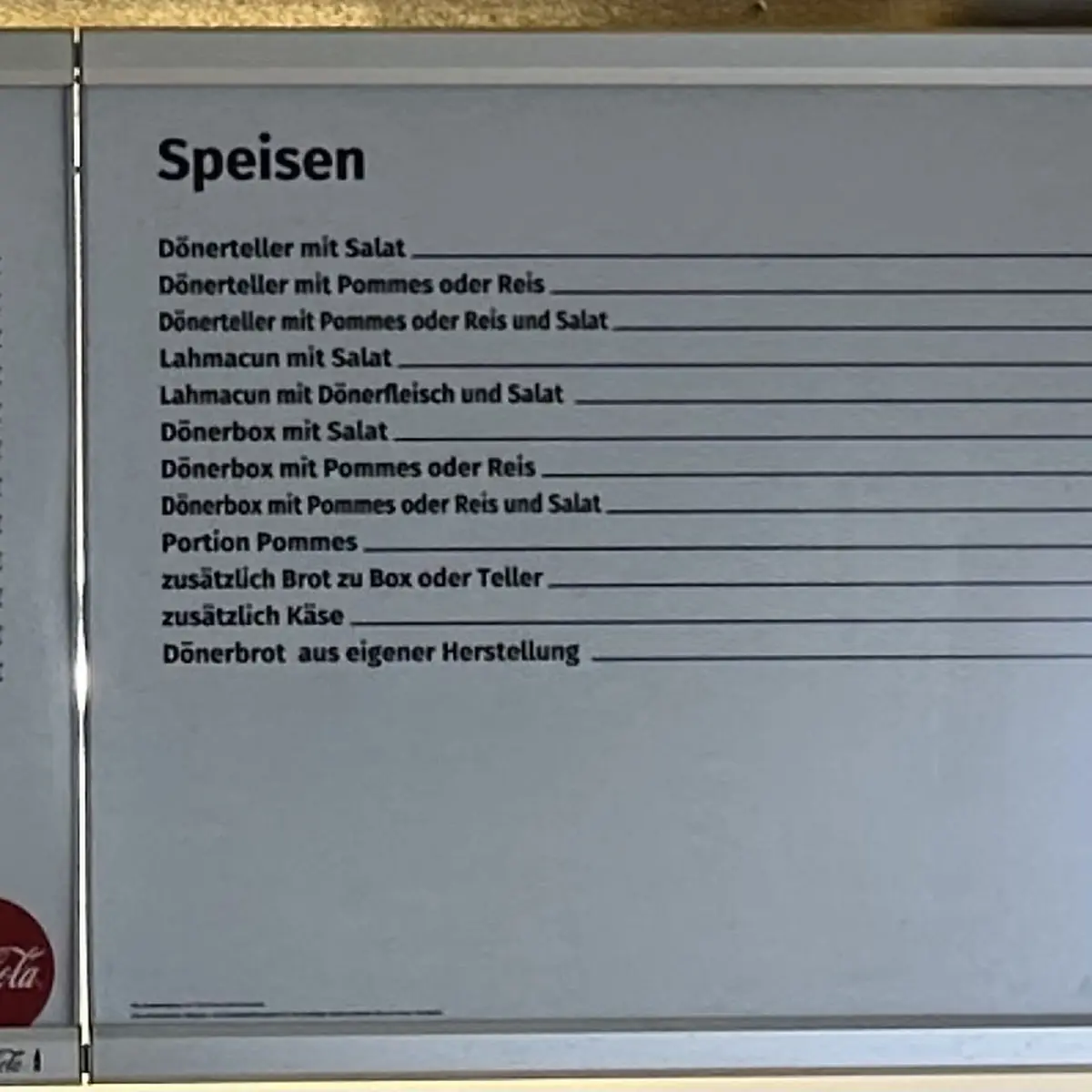 Speisekarte photo 3