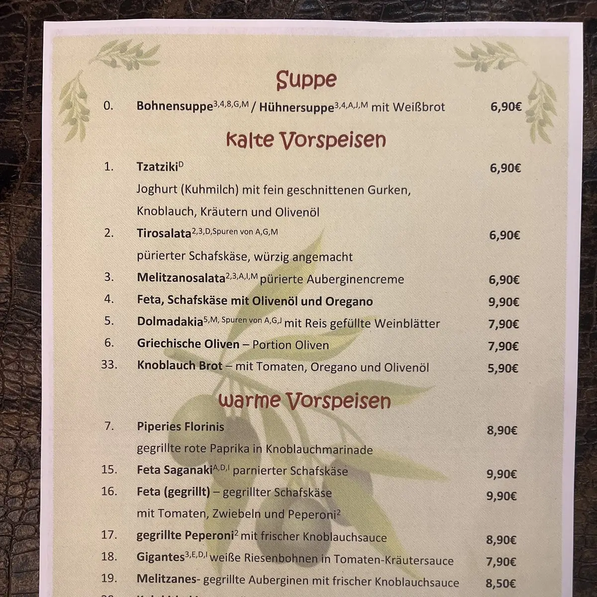 Speisekarte photo 3
