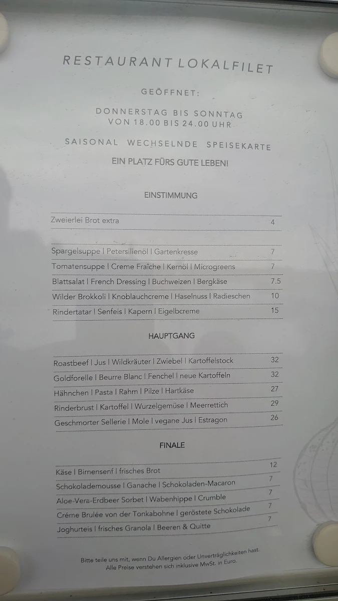 Speisekarte photo 1