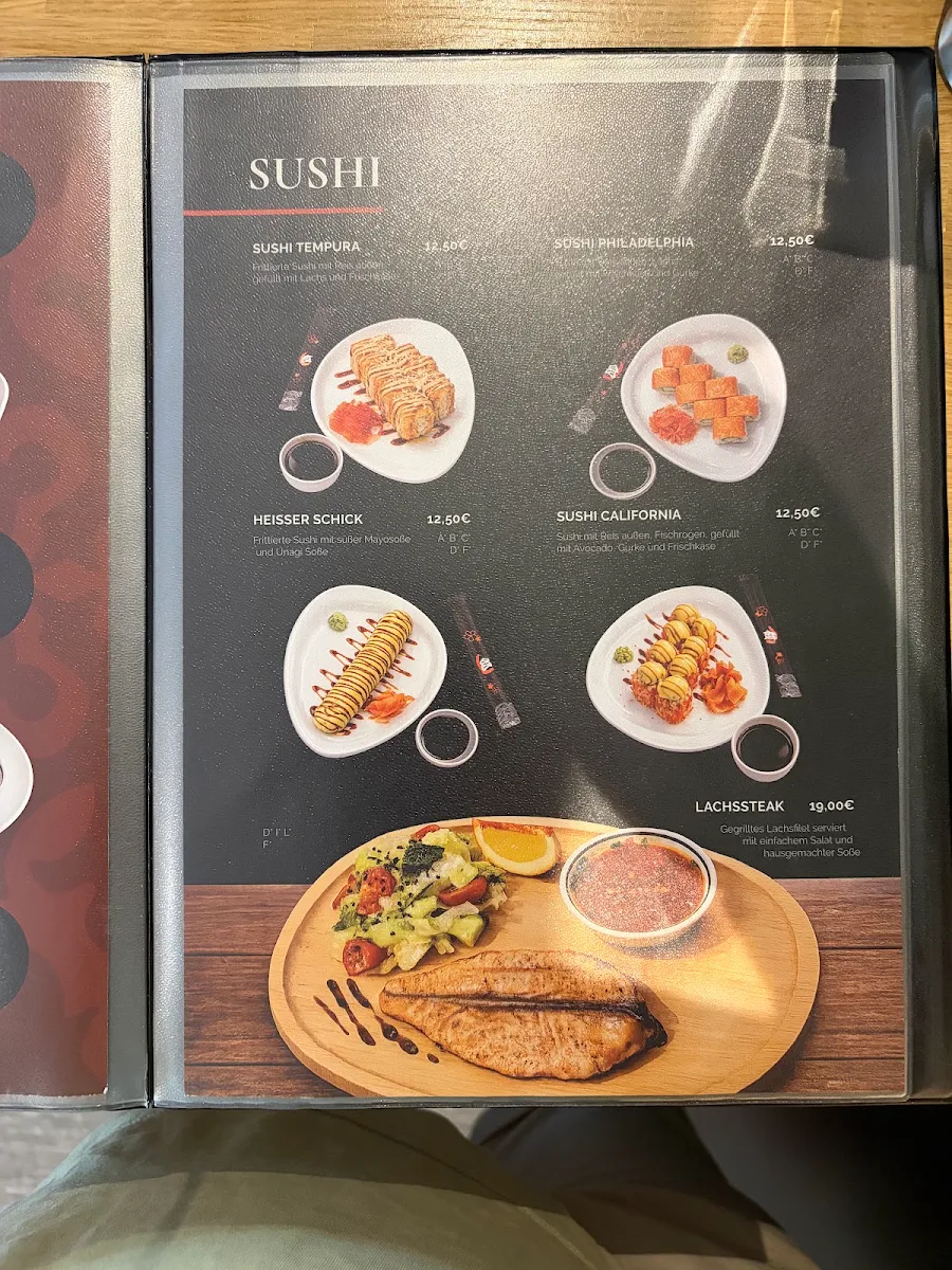 Speisekarte, Unity Taste Restaurant