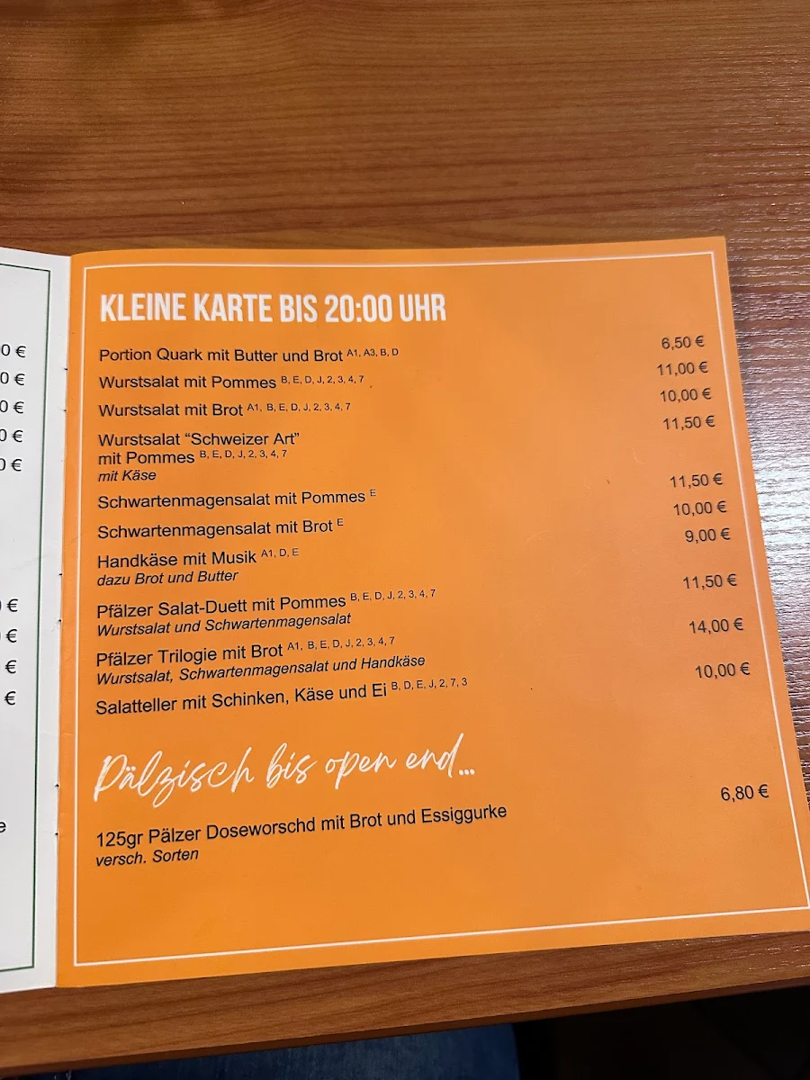 Speisekarte photo 5