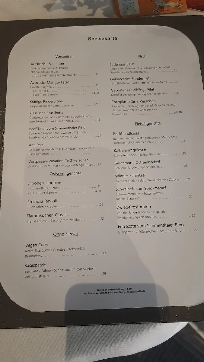 Speisekarte photo 5