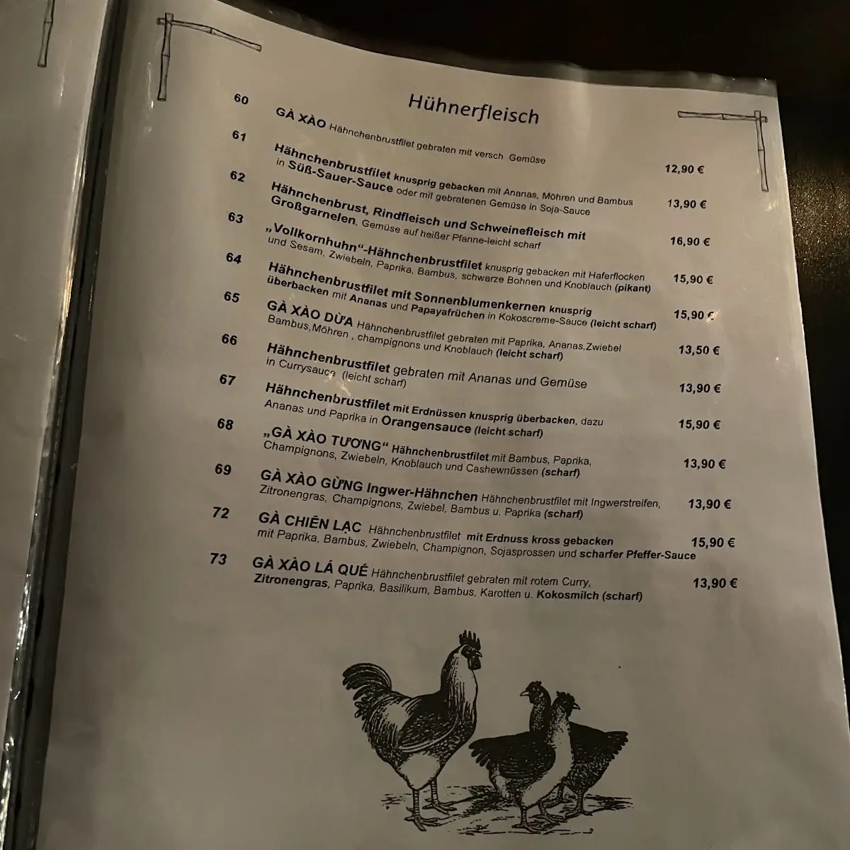 Speisekarte, KIM QUY - Asia - Restaurant