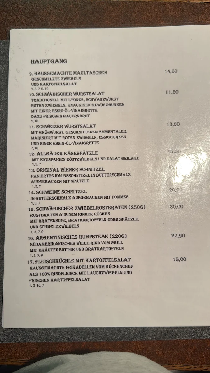 Speisekarte photo 1