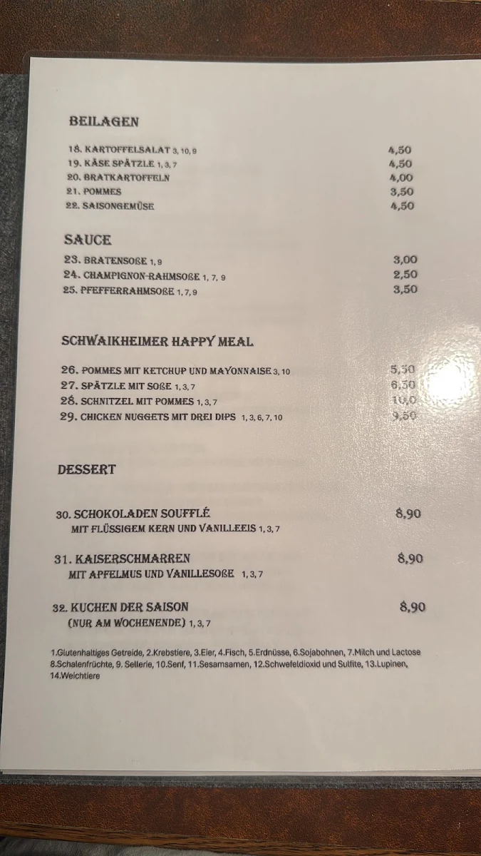 Speisekarte photo 3