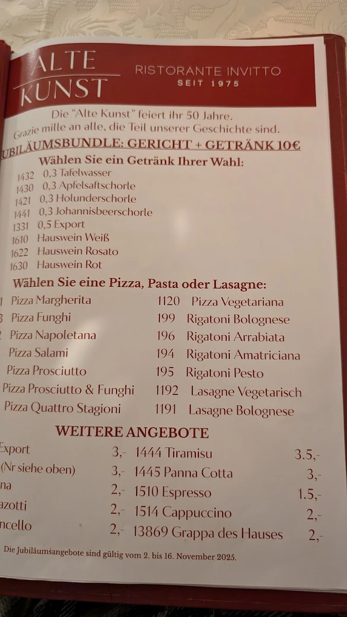 Speisekarte photo 2