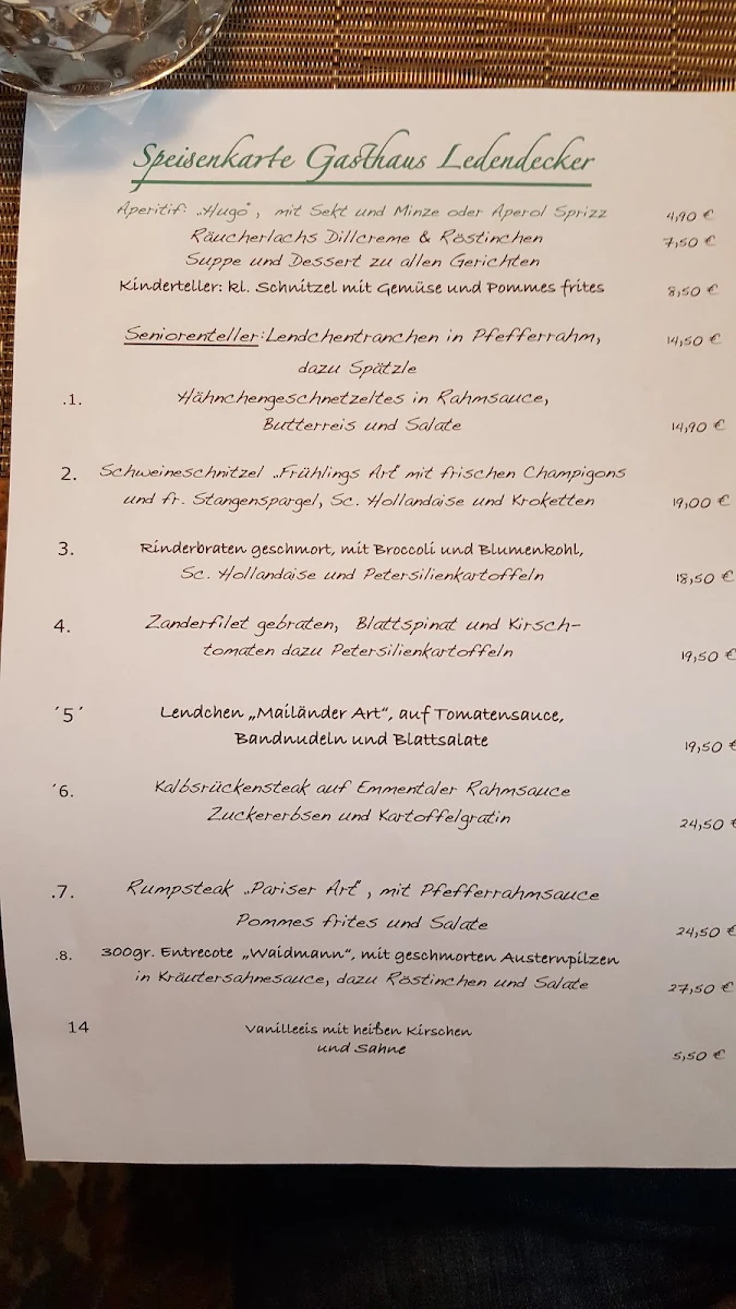 Speisekarte photo 2