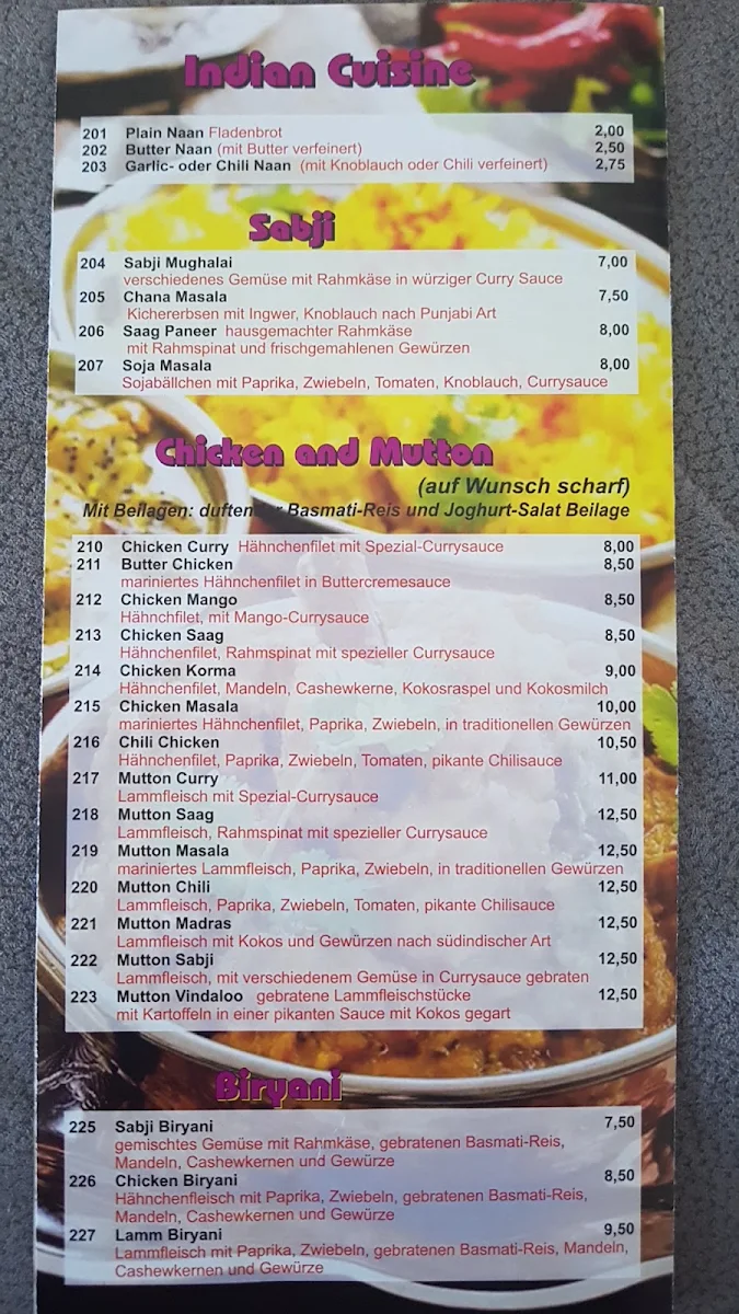 Speisekarte photo 2