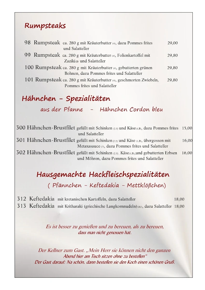 Speisekarte photo 8