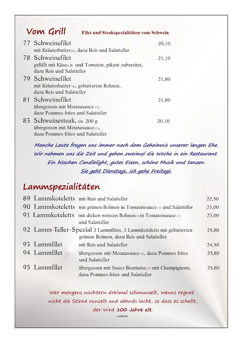 Speisekarte photo 9