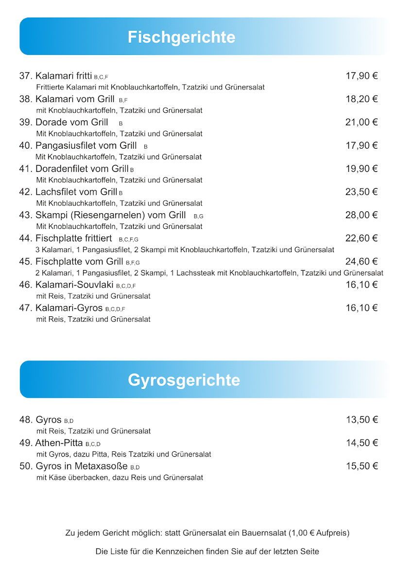 Speisekarte photo 4