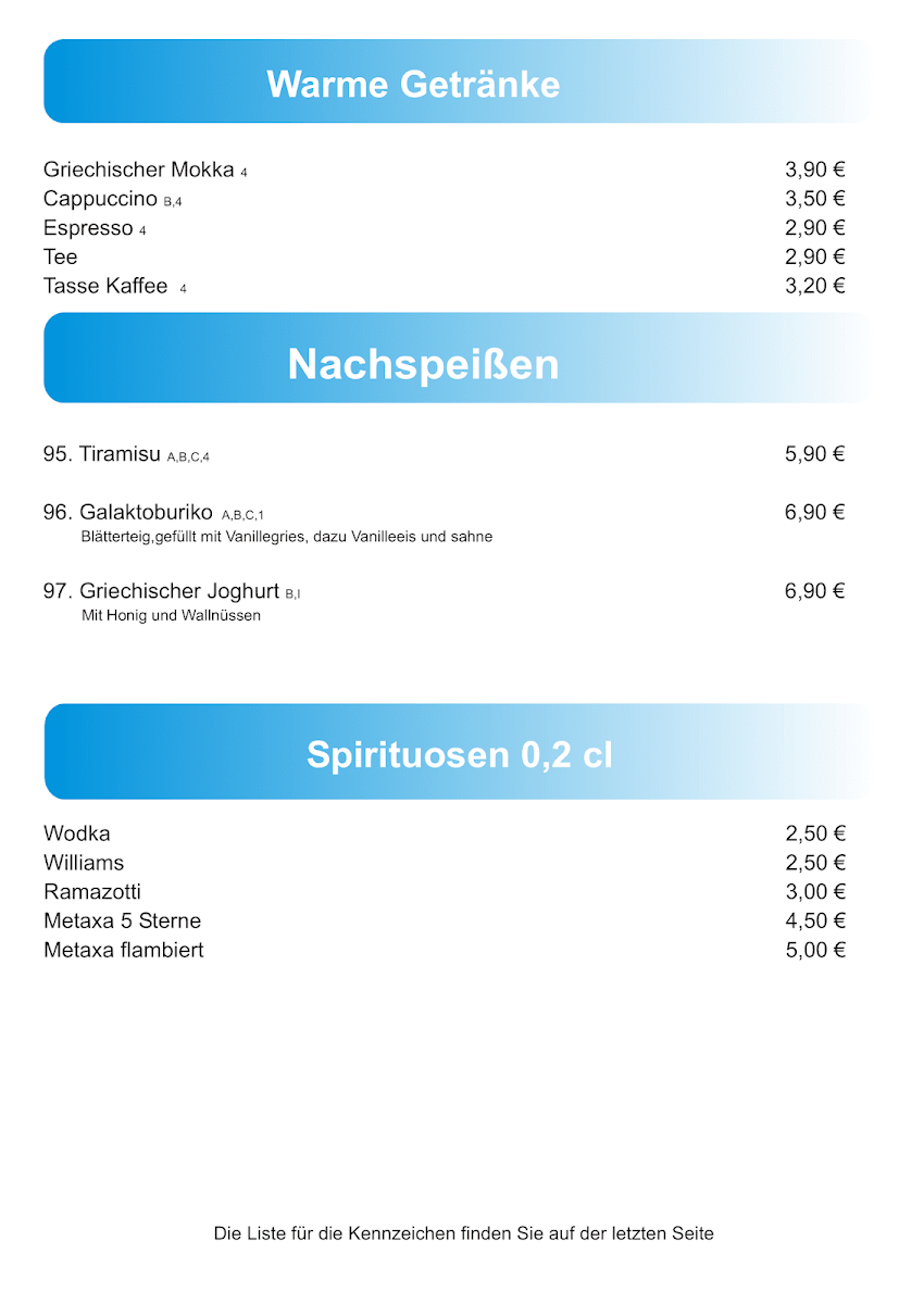 Speisekarte photo 8